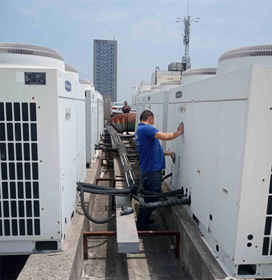 南湖中央空调制热和不制冷系统维修方法